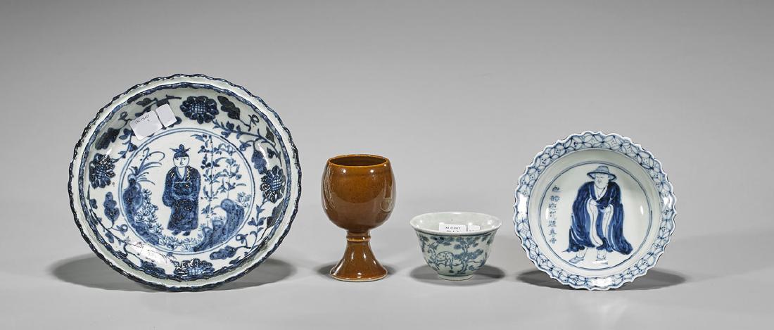 Four Ming-Style Porcelains (1 of 2)