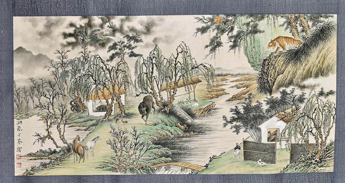 Three Unmounted Paper Scrolls (1 of 6)