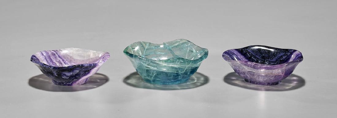 Three Carved Fluorite Dishes (1 of 1)