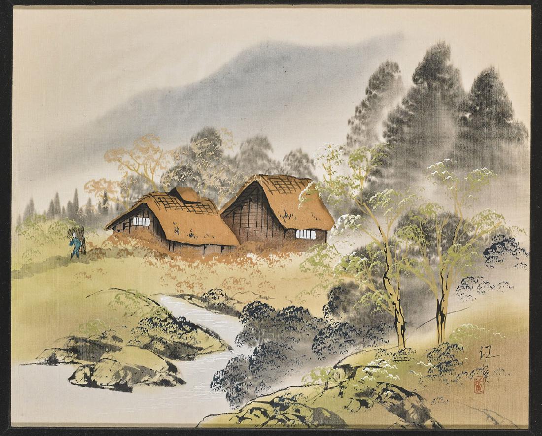 Pair Old Framed Chinese Paintings (1 of 4)