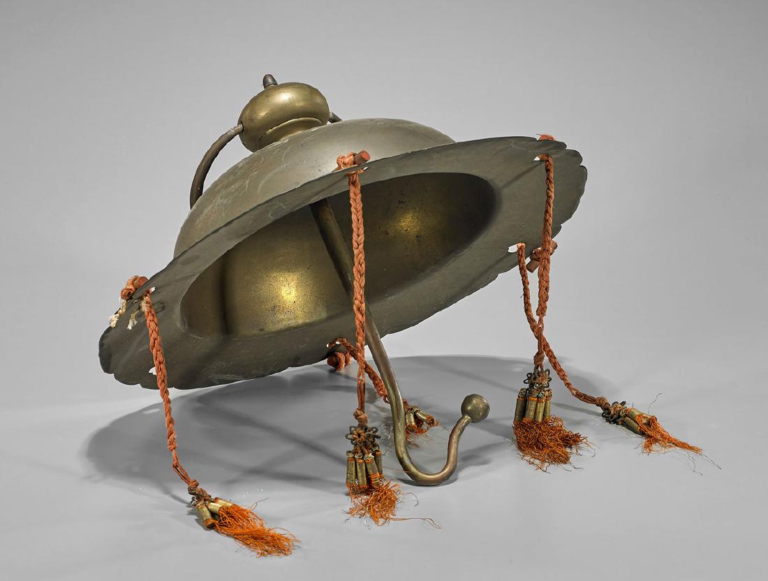 Antique Japanese Bronze Temple Hanging (1 of 2)