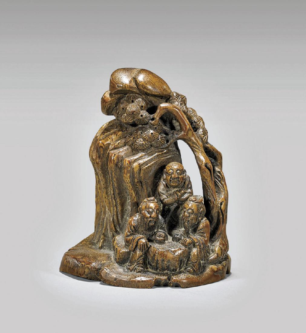 OLD CHINESE BAMBOO CARVING (1 of 2)