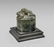 CARVED THREE-PIECE IMPERIAL-STYLE JADE SEAL/BOX