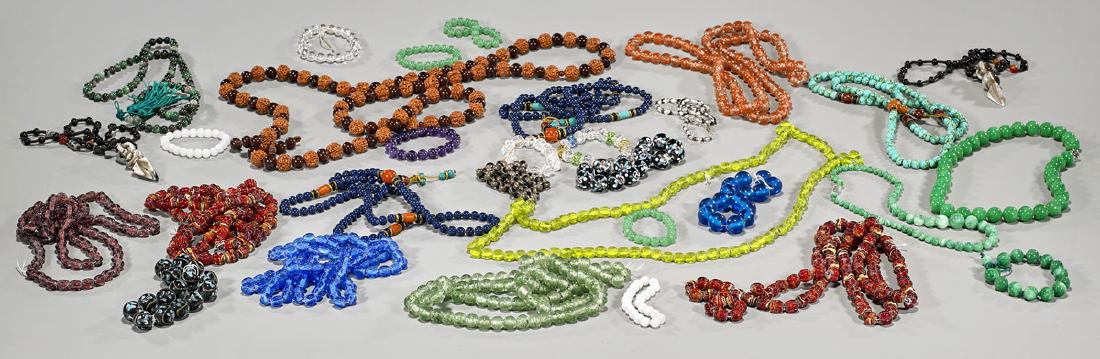 Collection of Chinese Bead Necklaces & Bracelets (1 of 1)