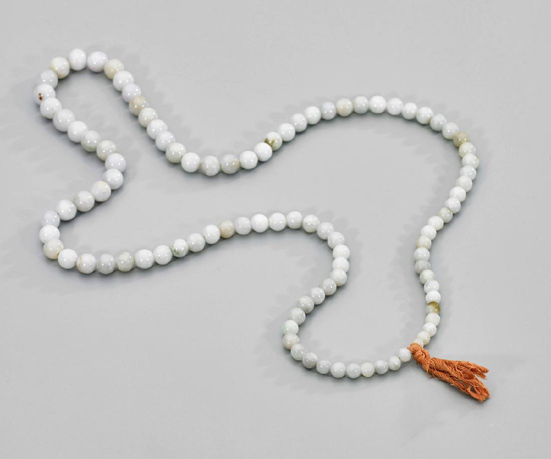 Old Jadeite Bead Necklace (1 of 1)