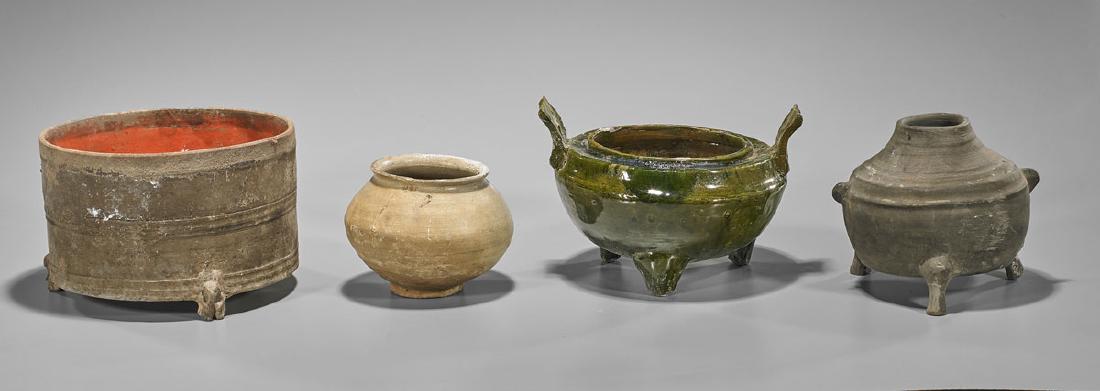 Four Chinese Pottery Vessels (1 of 1)