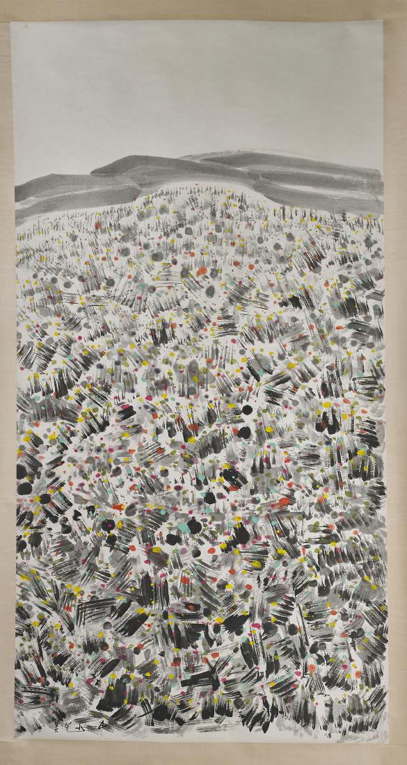 Chinese Paper Scroll After Wu Guanzhong (1 of 2)