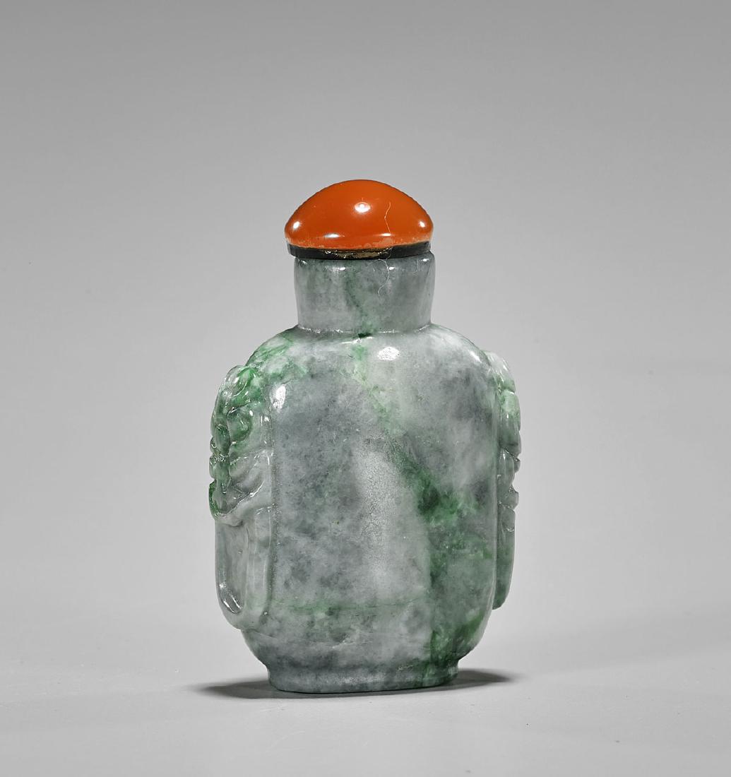 Carved Jadeite or Hardstone Snuff Bottle (1 of 1)