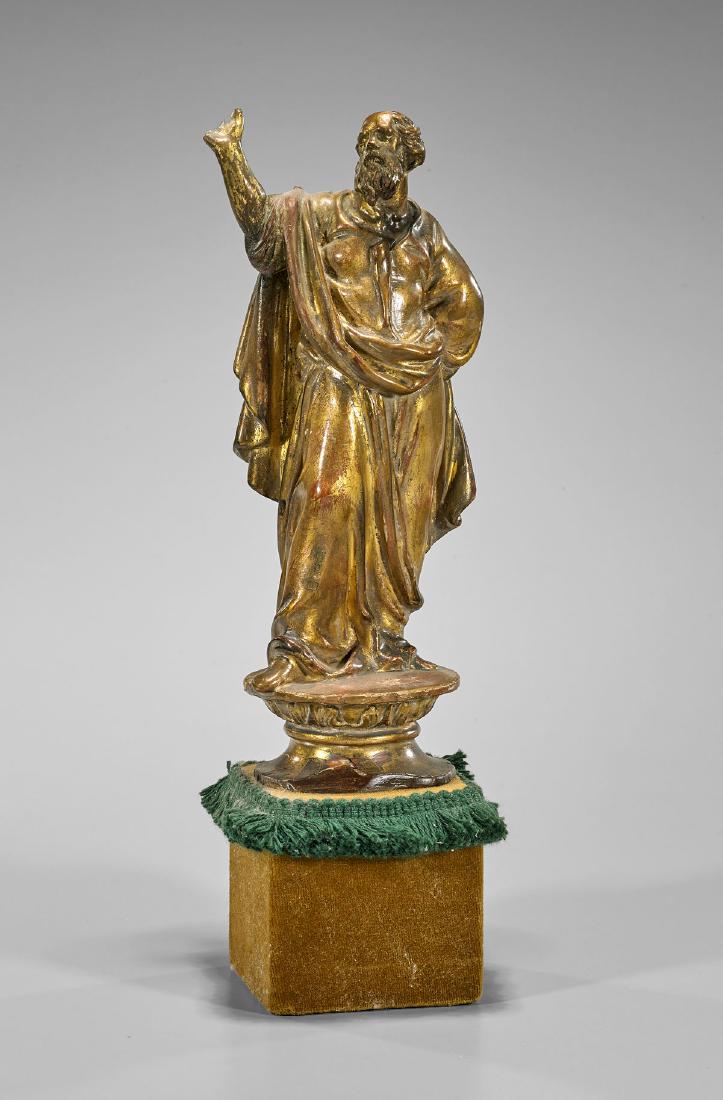 Antique Classical-Style Gilt Wood Figure: Plato (1 of 2)