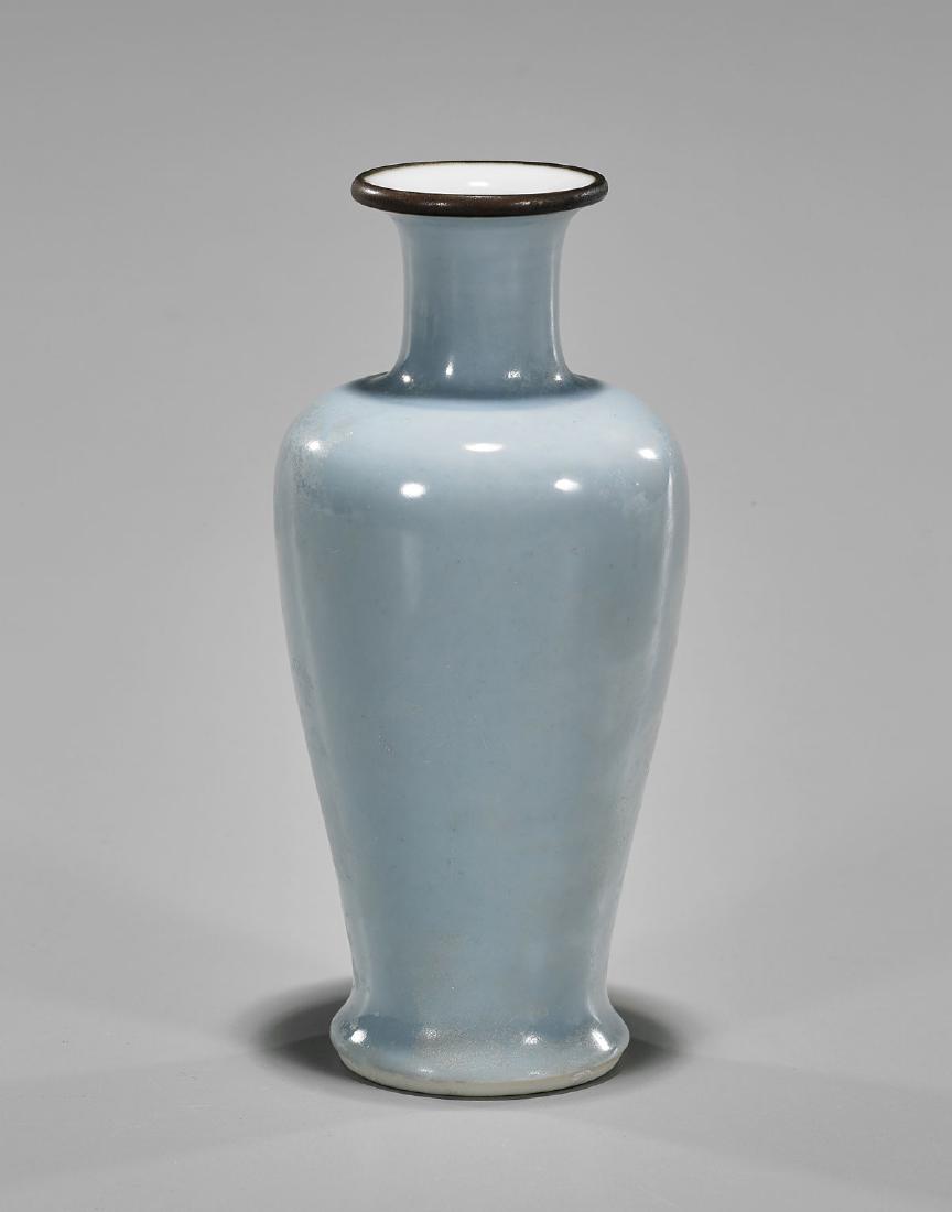 Antique Chinese 'Clair de Lune' Porcelain Vase (1 of 2)