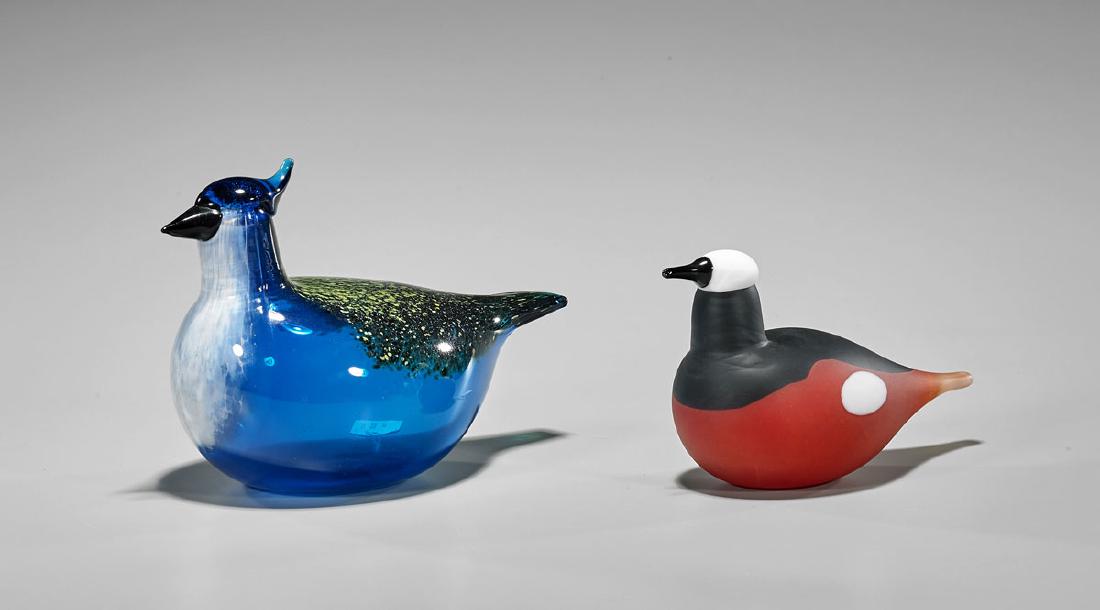 Two Art Glass Birds by Oiva Toikka (1 of 1)