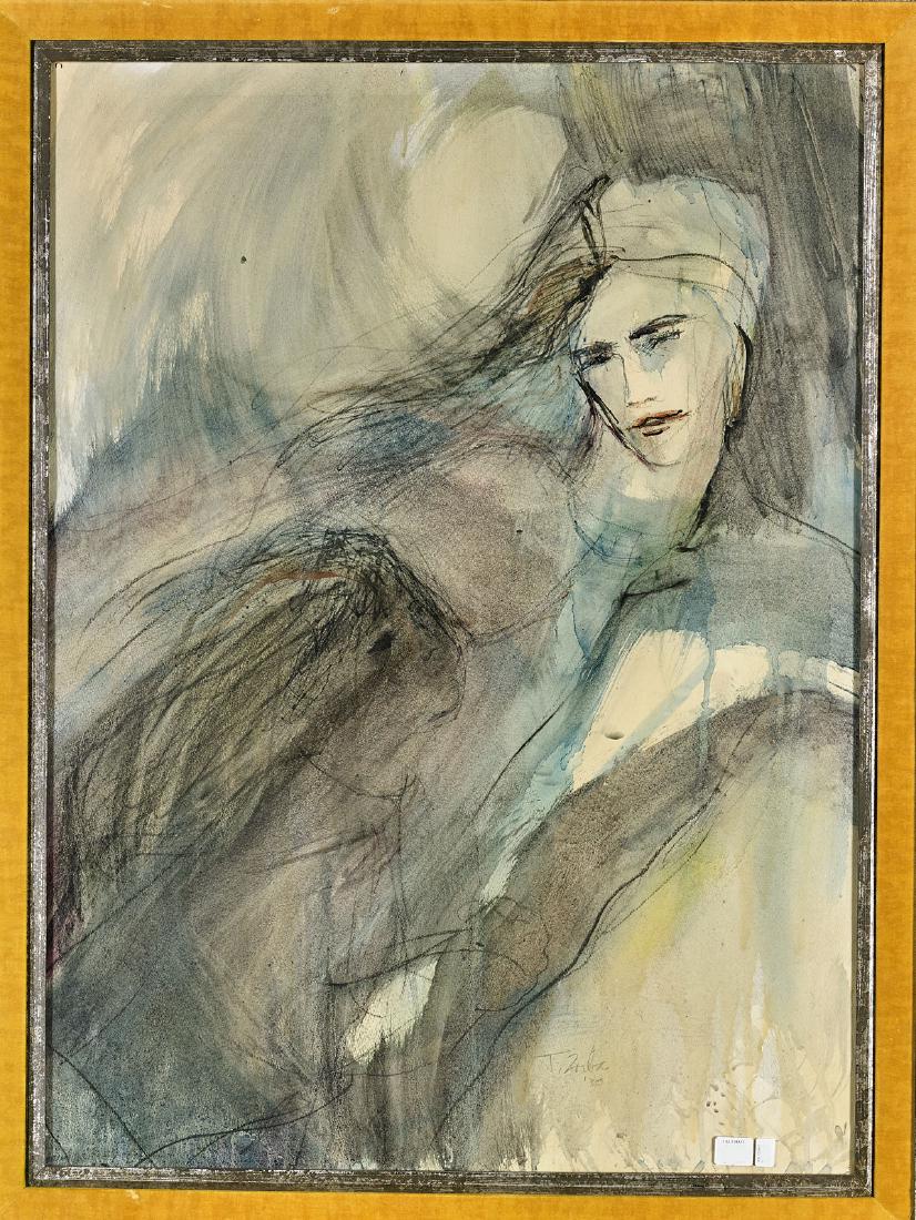 Two Abstract Watercolor Paintings (1 of 4)