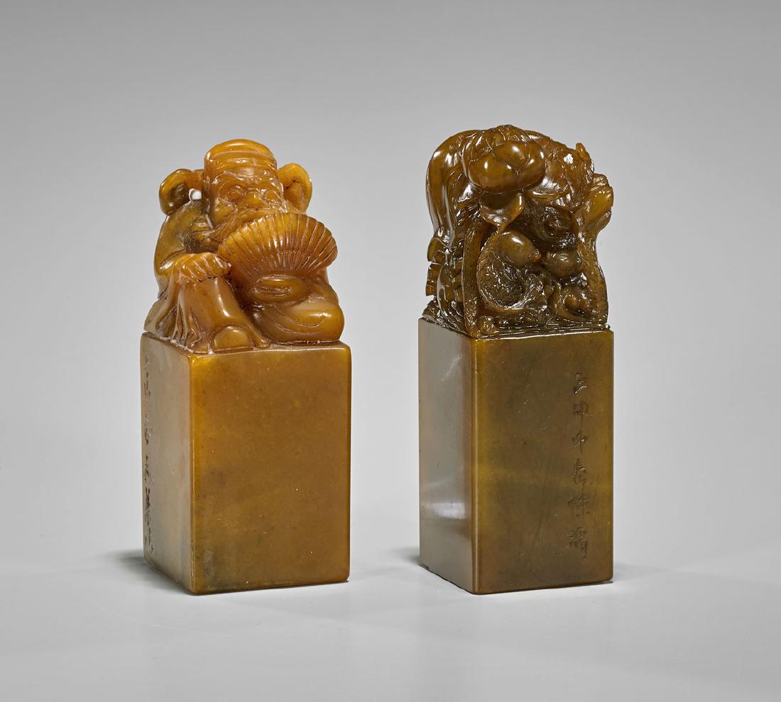 Two Large Shoushan Stone Seals (1 of 2)