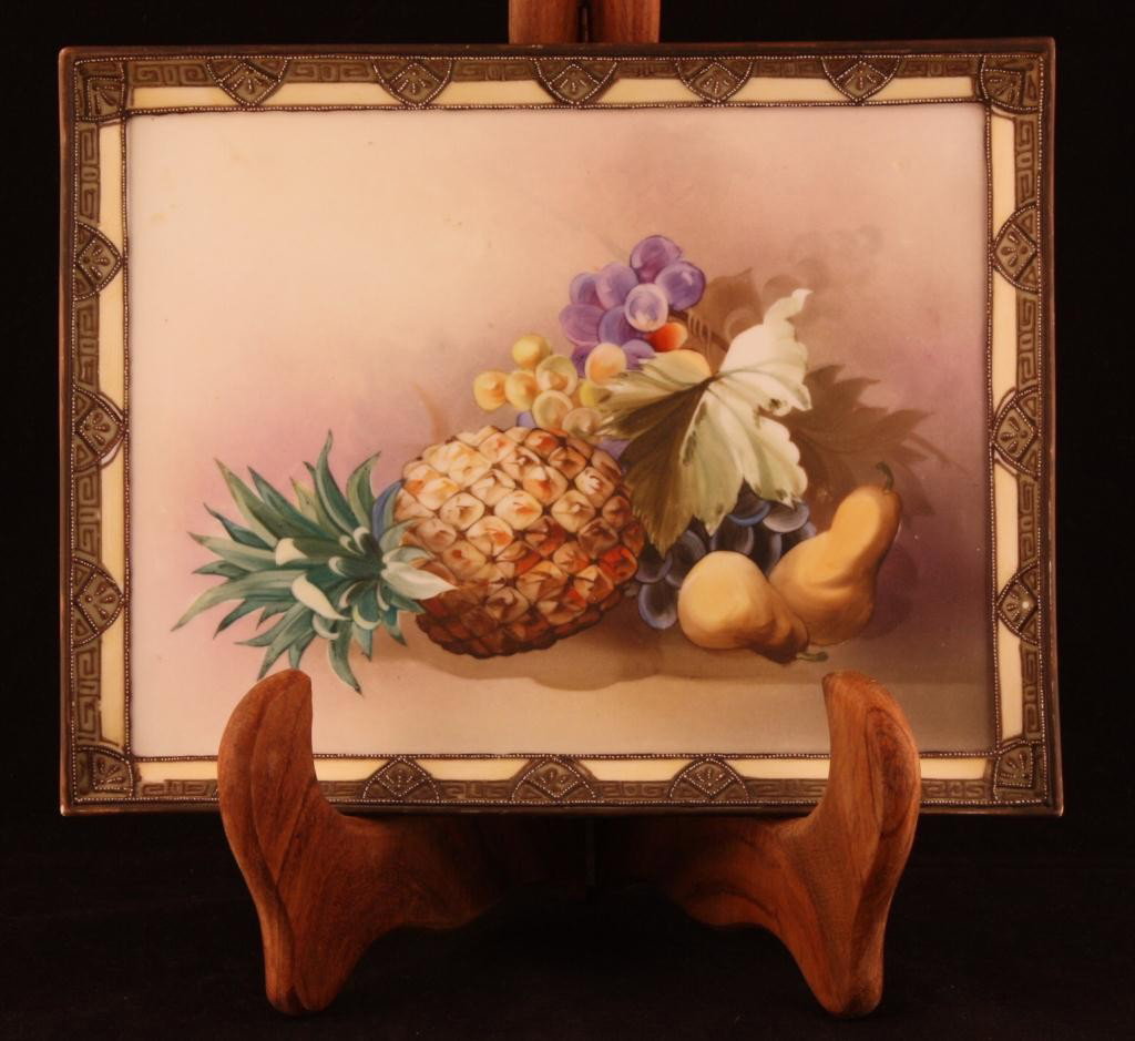 NIPPON Fruit Wall Plaque: 10.25" wide. Mark 47. 10.25" wide. Mark 47. Excellent condition with broken back hanger.