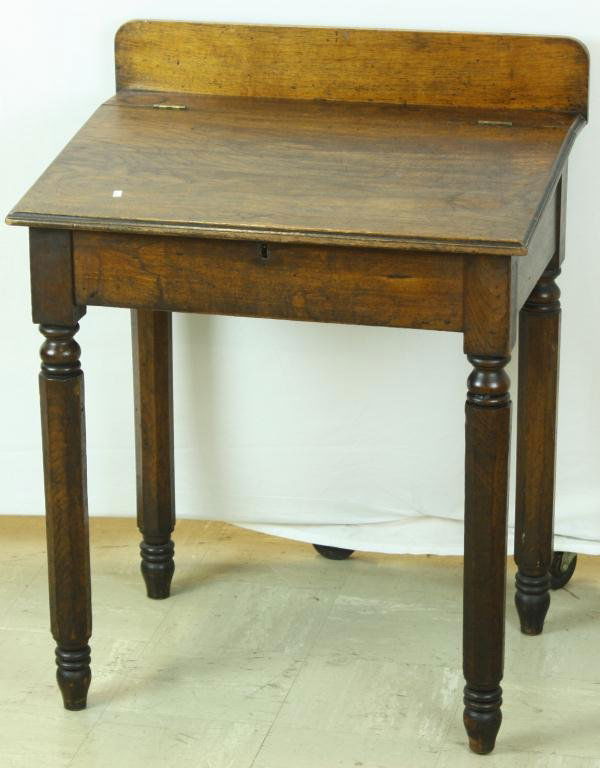 Early Flip Top Desk: 33" H x 25 1/2" W x 20" L