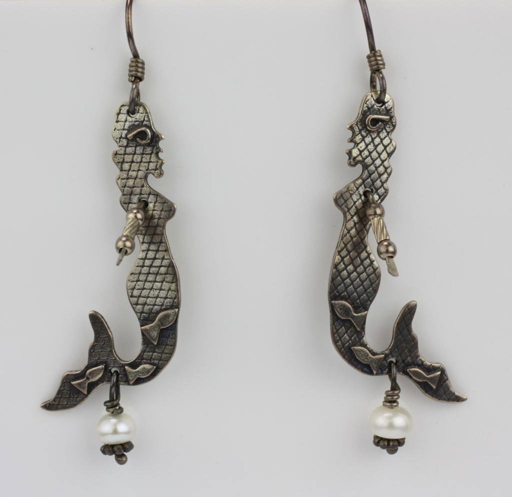 Thomas Mann(?) Mermaid Earrings