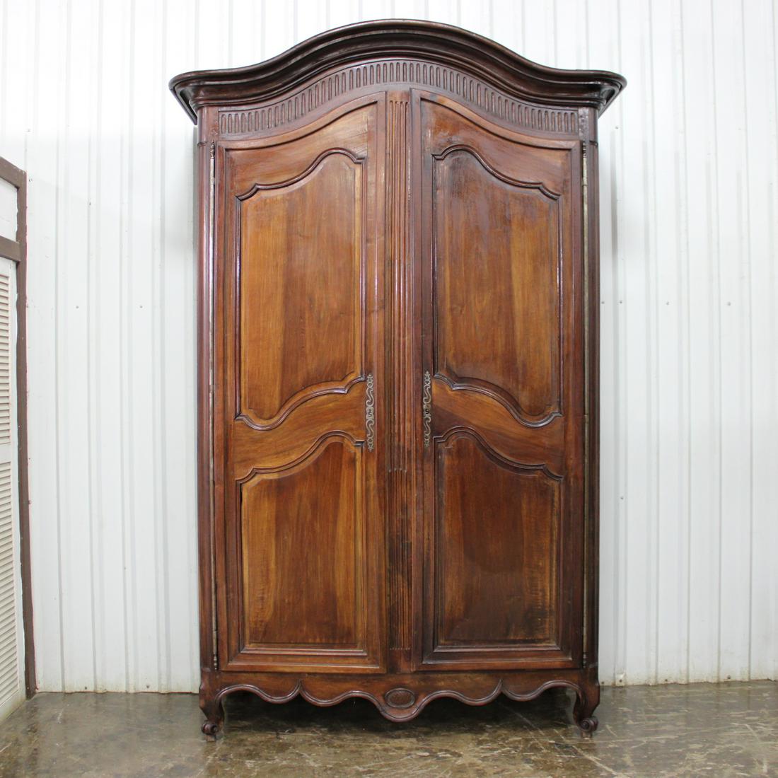 Massive Walnut Louis XV Armoire (1 of 8)