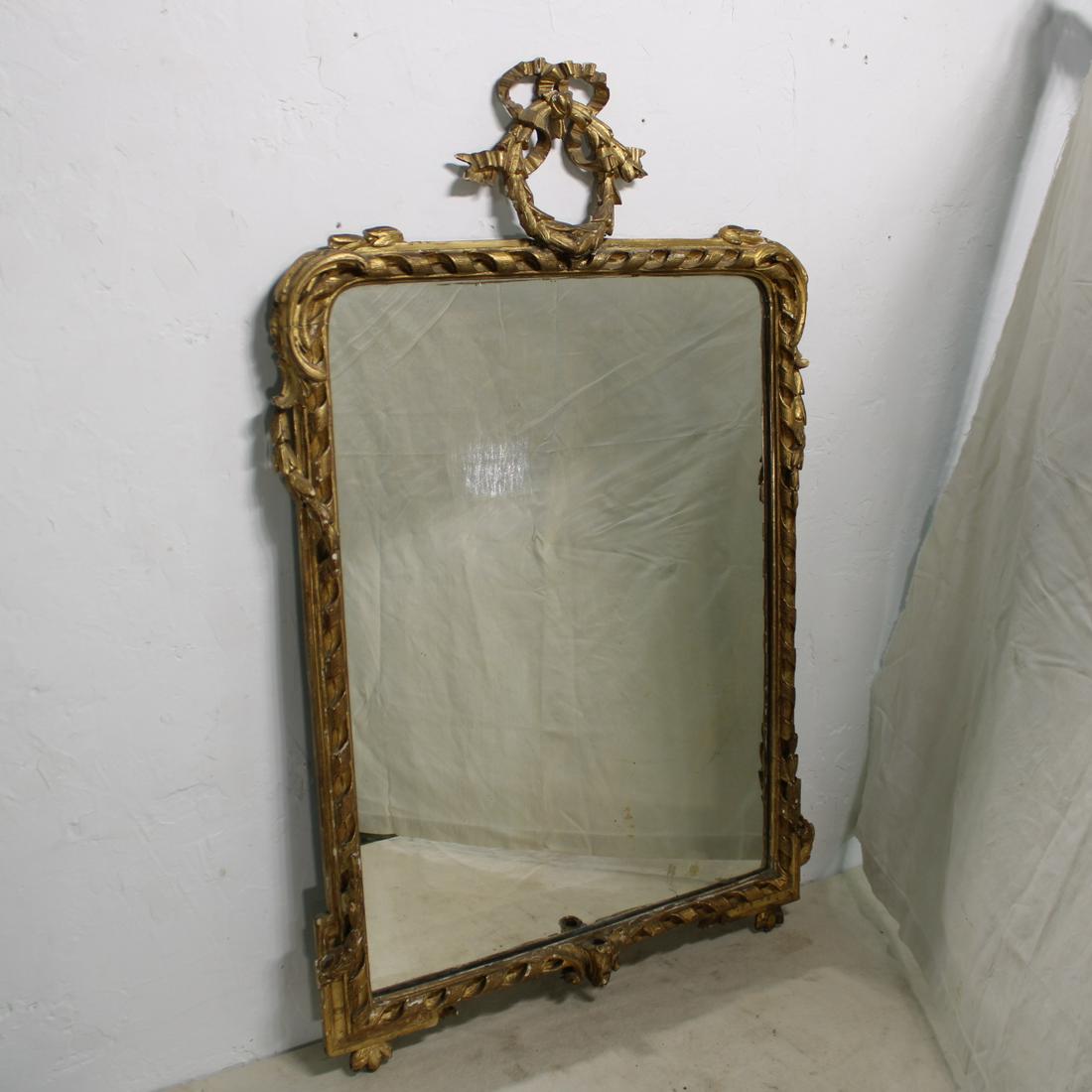 Louis XVI style gold mirror (1 of 4)