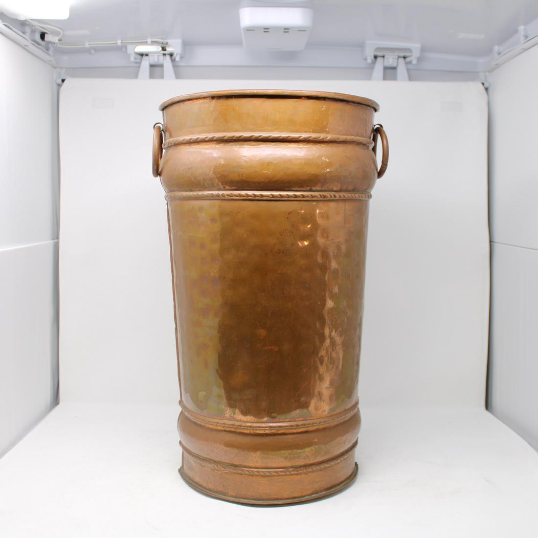 Copper Umbrella Stand: Copper Umbrella Stand from France