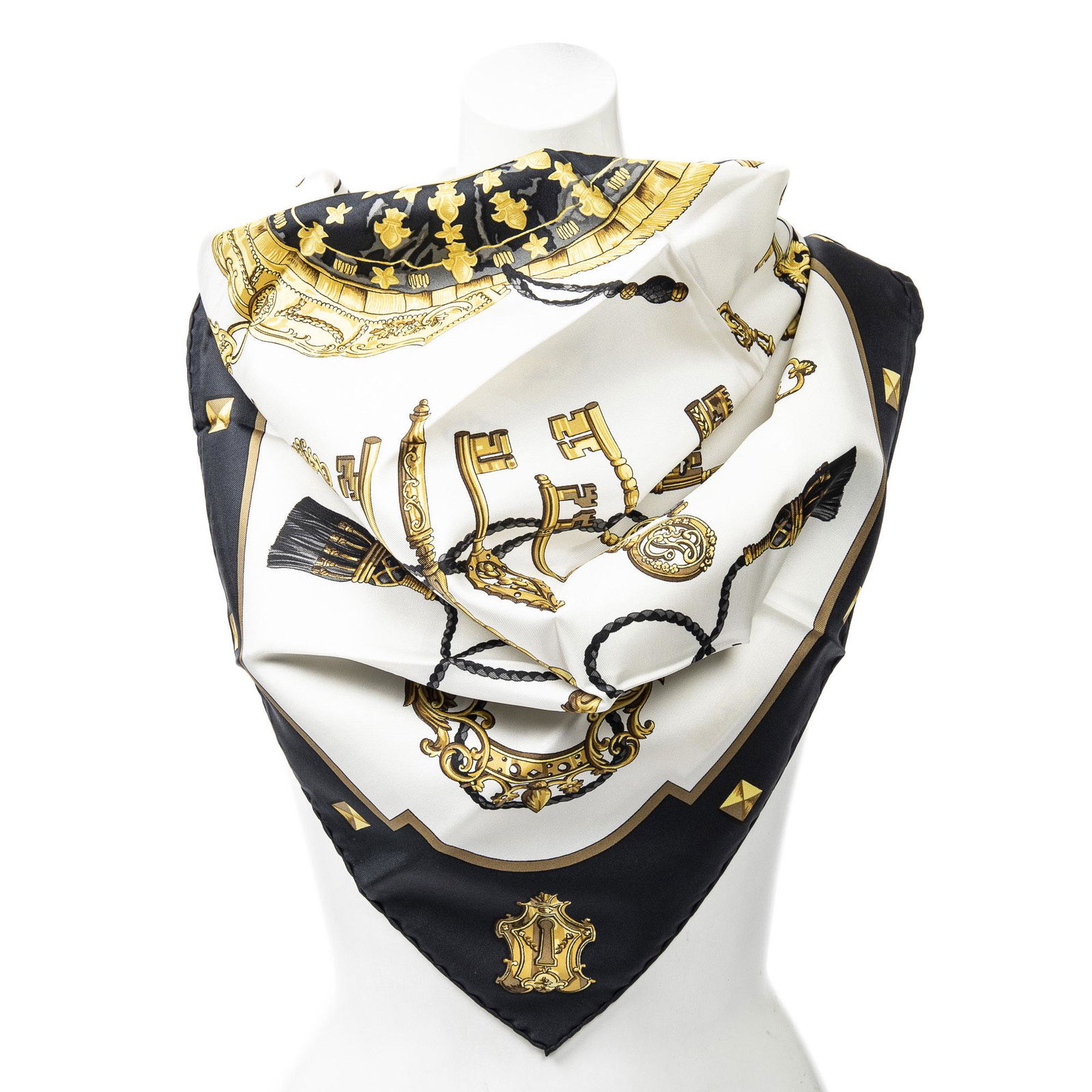 Hermes Scarf "Les Cles" by Cathy Latham (1 of 2)