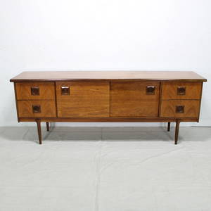 British Mid Century Modern Sideboard - Sliding Doors