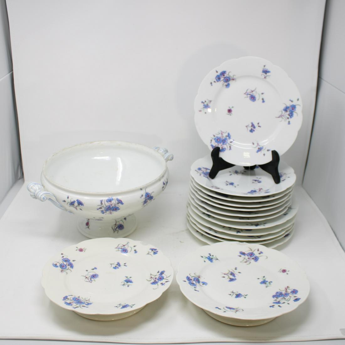 French Dessert Set Marked "E. Gallillee" (1 of 2)