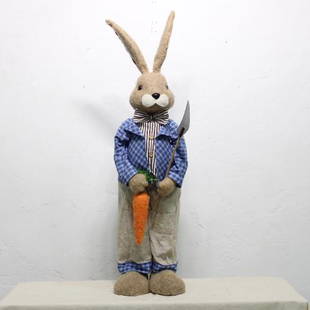 Easter Rabbit Figure #1: New item, an Easter rabbit figure with a carrot and shovel