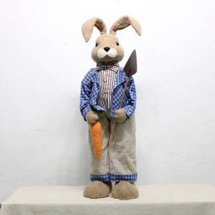 Easter Rabbit Figure #2: New item, an Easter rabbit figure with a carrot and shovel