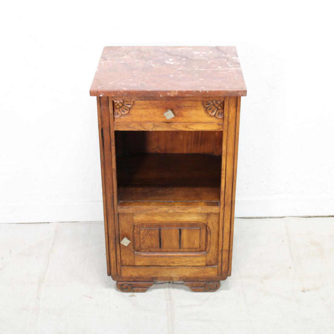 French Deco Nightstand in Oak (1 of 2)