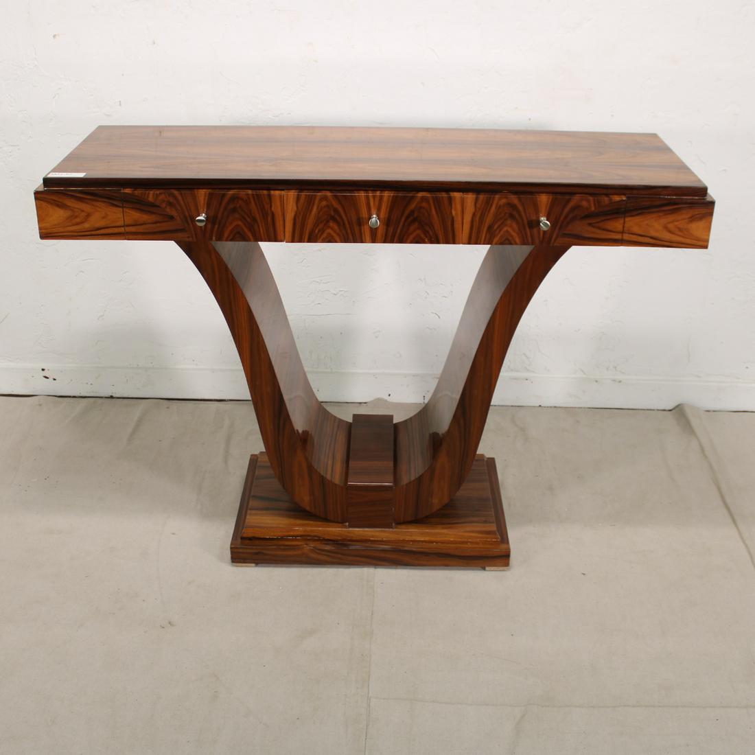Triple Drawer Art Deco Style Console: New Item, Triple Drawer Art Deco Style Console 35 tall x 49 x18