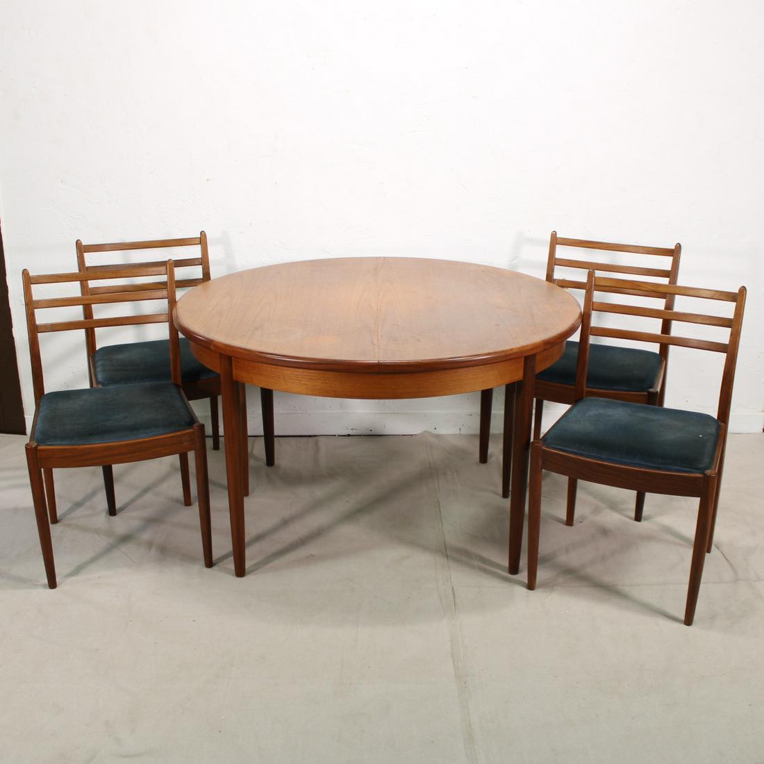Mid Century Round  Table & 4 Teak Chairs by G-Plan (1 of 10)