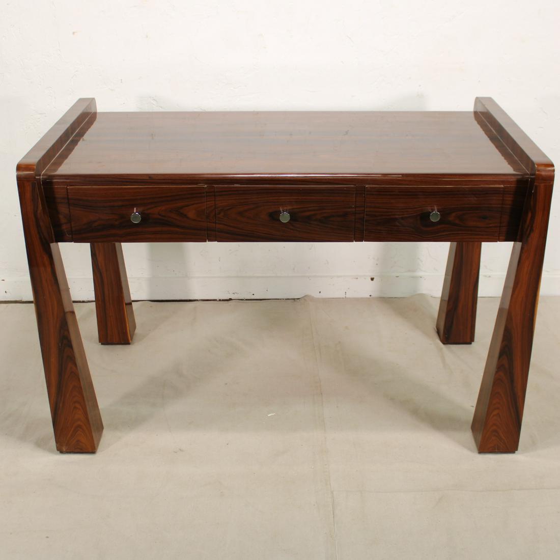 Art Deco Style Desk with Three Drawers (1 of 5)