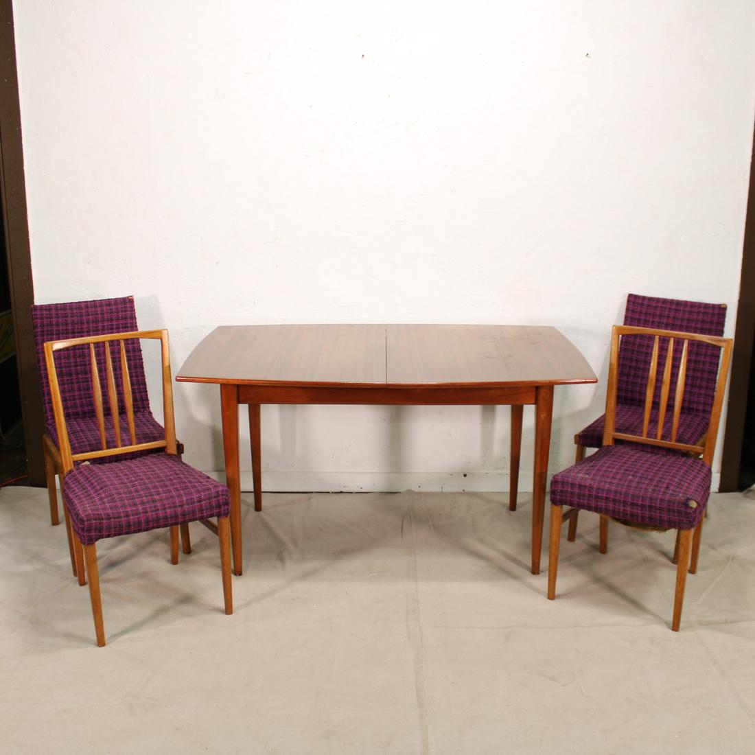 Mid Century Modern Dining Table & 4 Chairs (1 of 10)