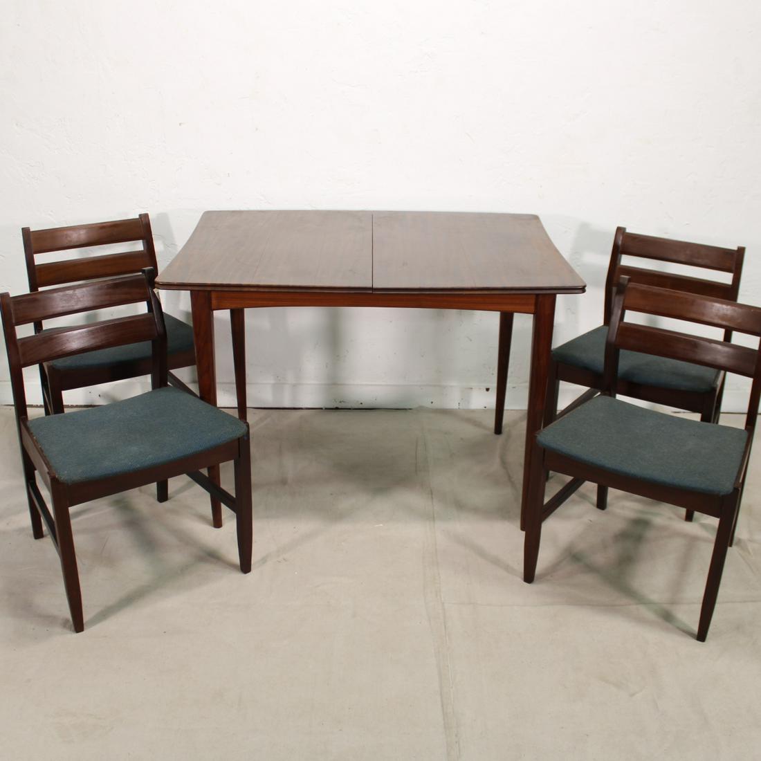 Mid Century Modern Dining Table & 4 Chairs (1 of 9)