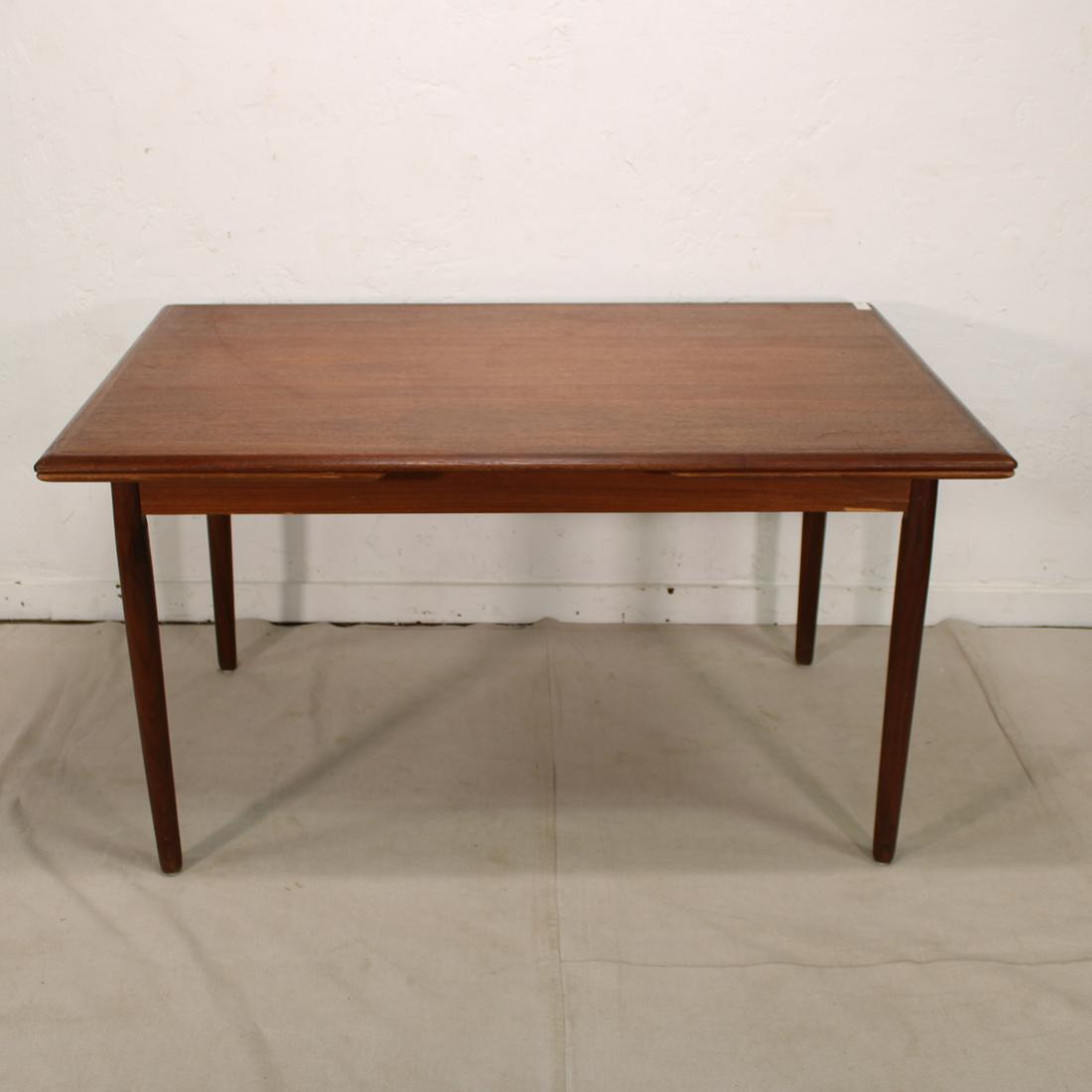 Danish Modern Teak Draw Leaf Dining Table (1 of 8)