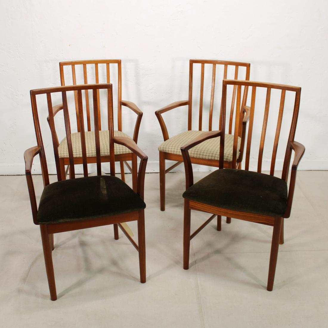 Set of Four Mid Century Modern Arm Chairs (1 of 5)