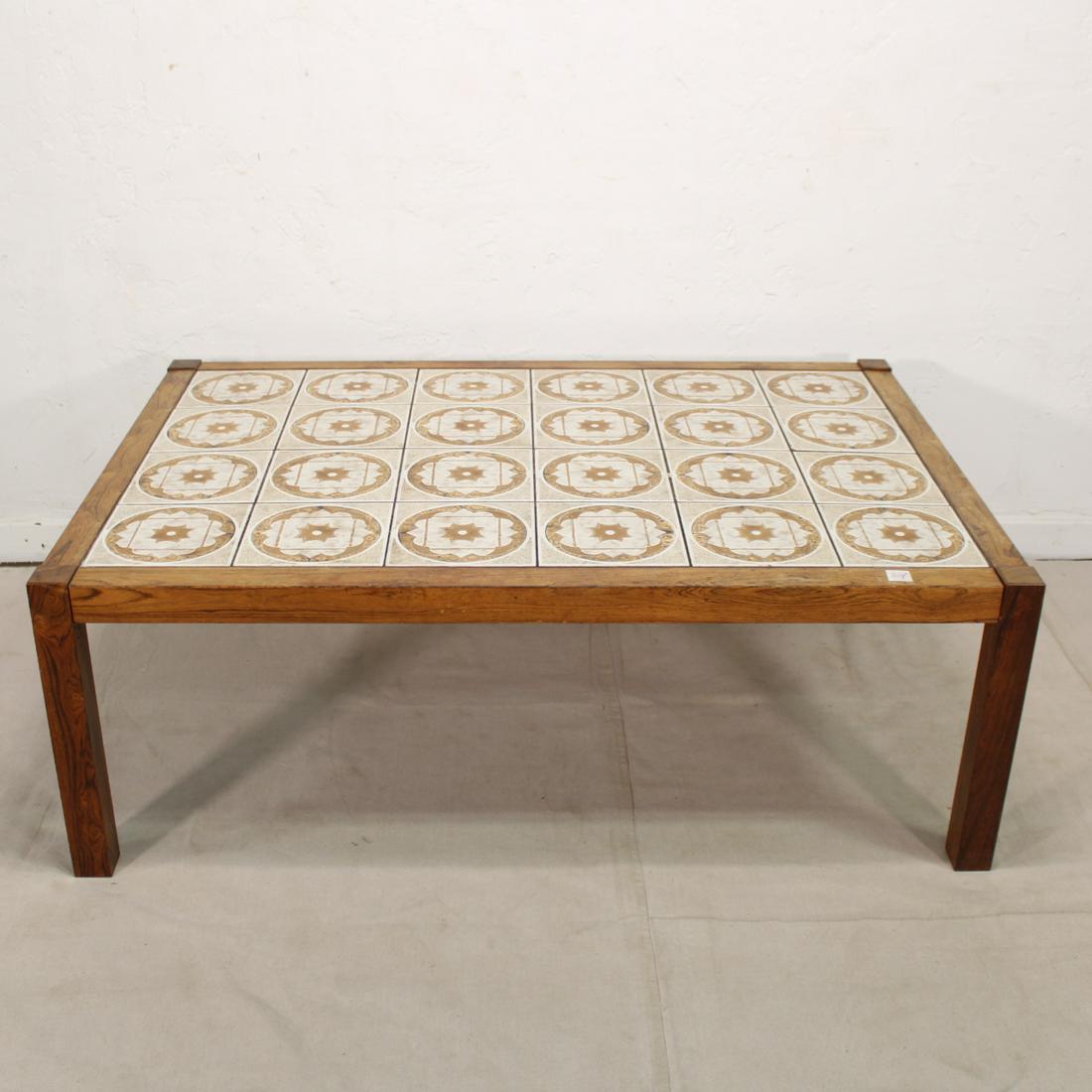 Danish Modern Tile Top Coffee Table (1 of 4)