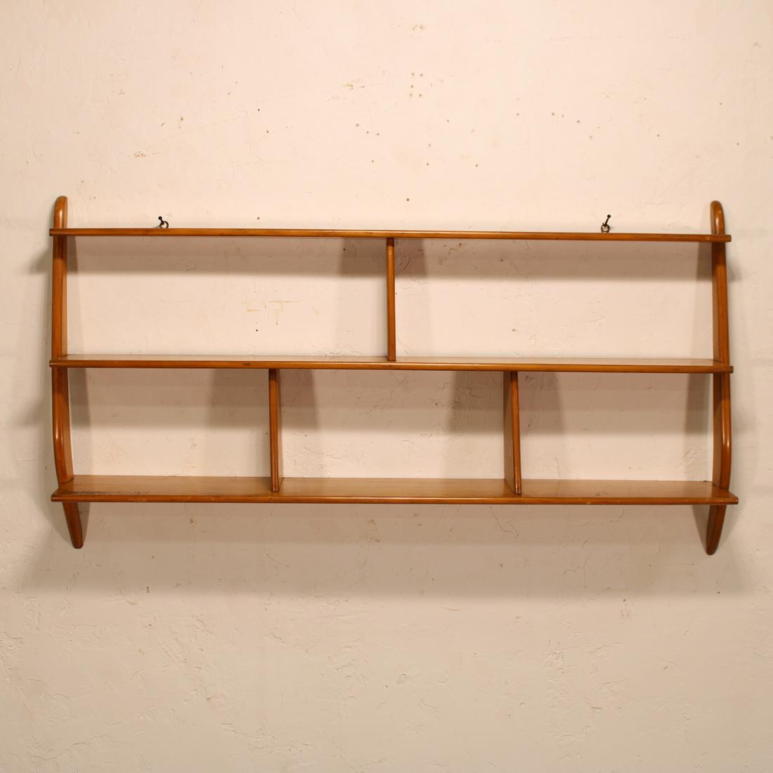 Mid Century Modern  Wall Shelf with Boomerang Sides #1 (1 of 3)