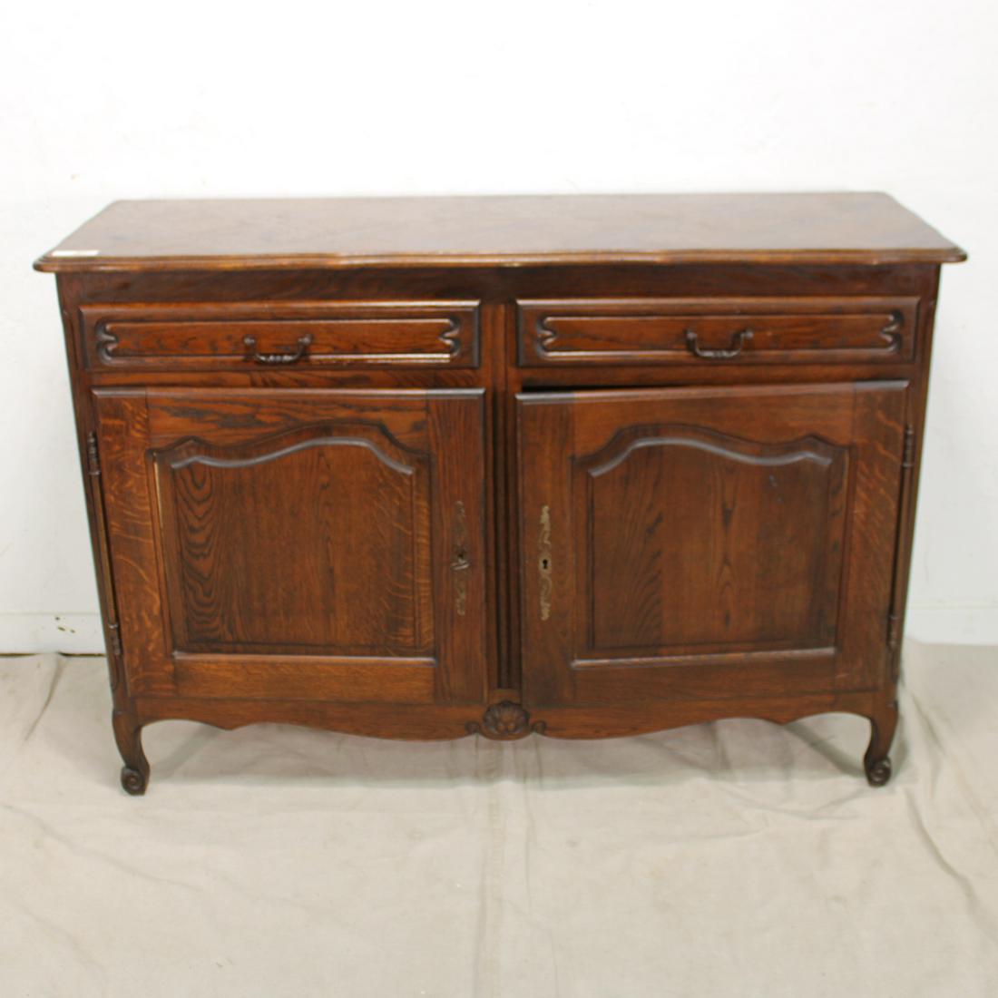 Country French Server with Parquet Top (1 of 5)