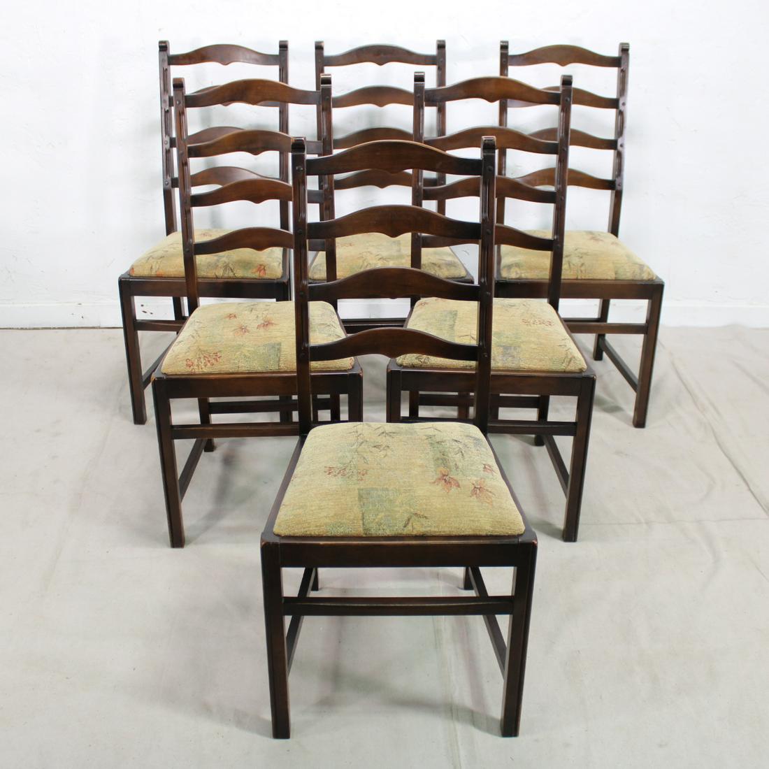 Set of 6 British Ladderback Chairs (1 of 5)