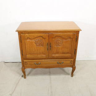 Small Country French Cabinet with 2 doors over 1: Small Country French Cabinet - Two Doors over one Drawer.