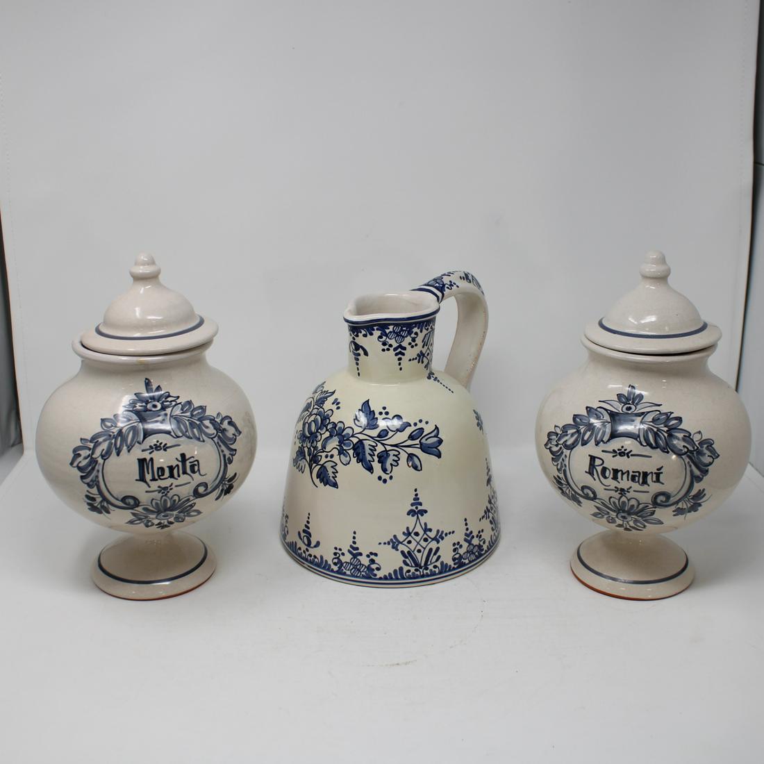 Three Blue & White Kitchen Jars (1 of 4)