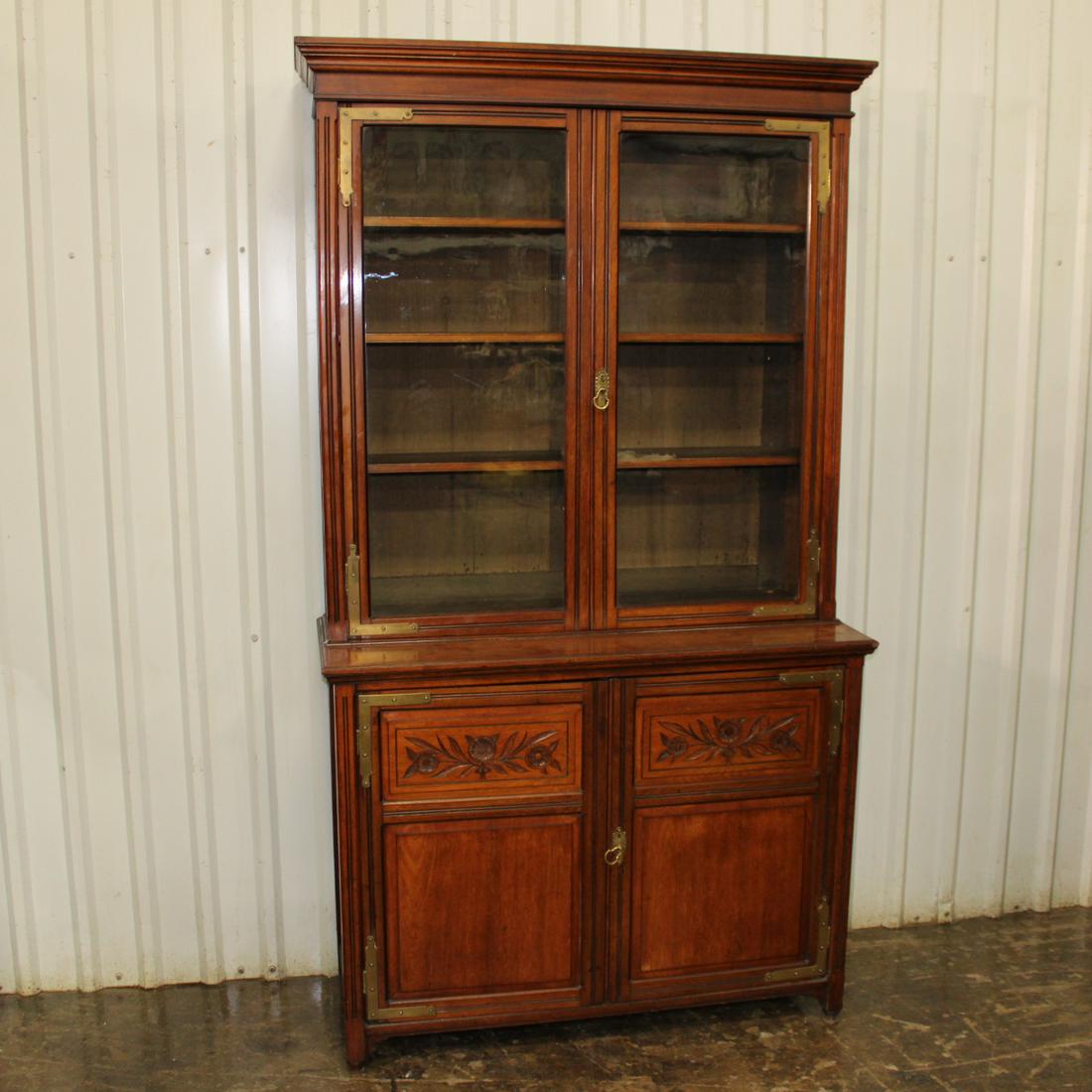 Edwardian Bookcase in Mahogany (1 of 2)