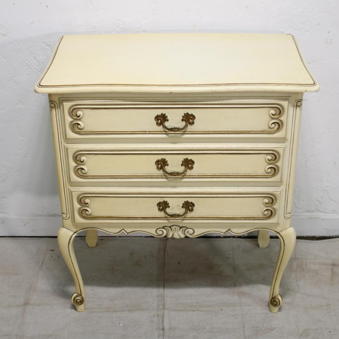 3 Drawer Painted Country French Chest (1 of 5)
