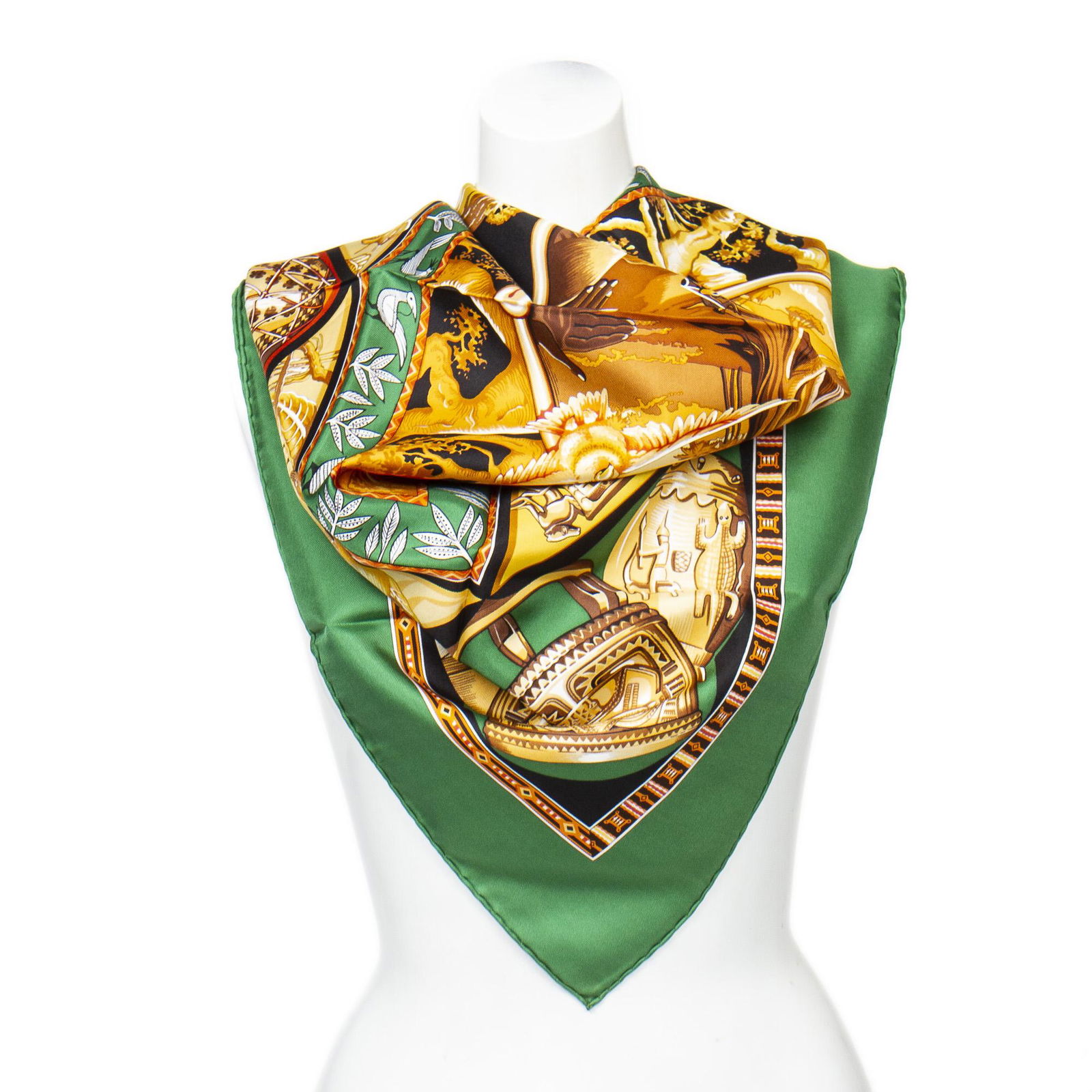 Hermes Scarf  in 100% Twill Silk (1 of 2)