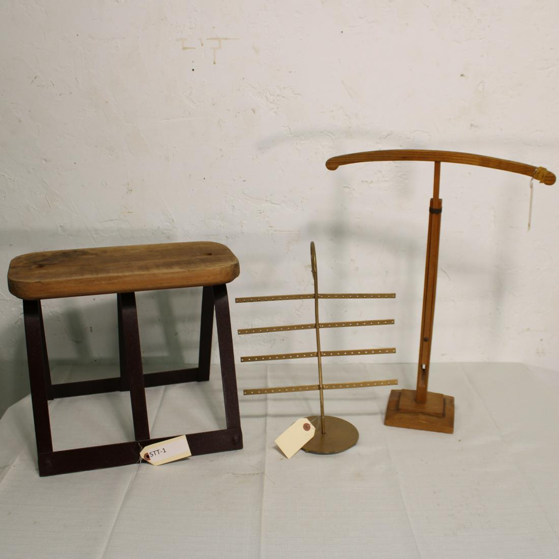 Stool, Adjustable Shirt Rack & Jewelry Rack (1 of 2)