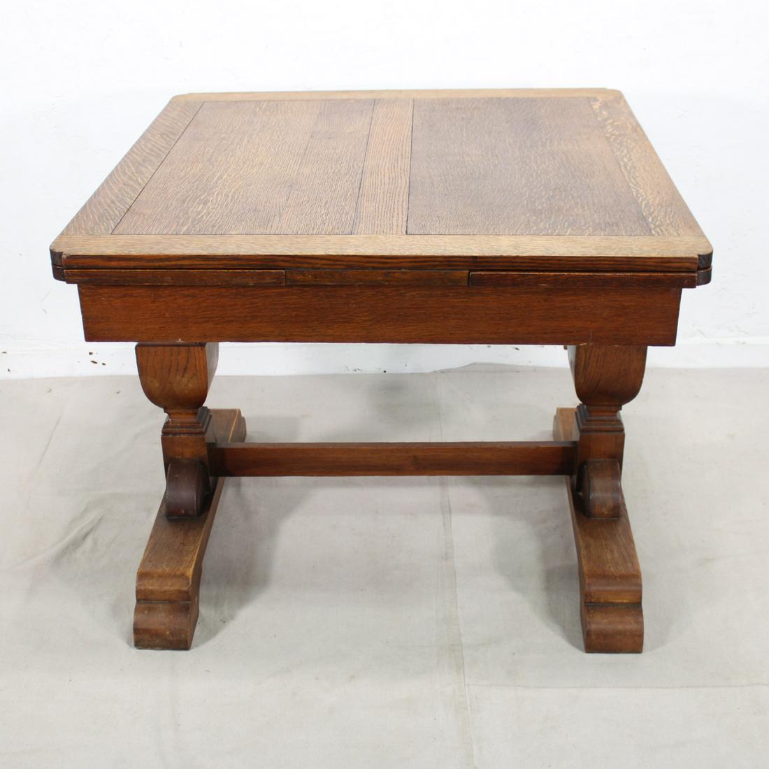 British Draw Leaf Table In Oak: British Draw Leaf Table In Oak 31 tall x 61 wide x 37