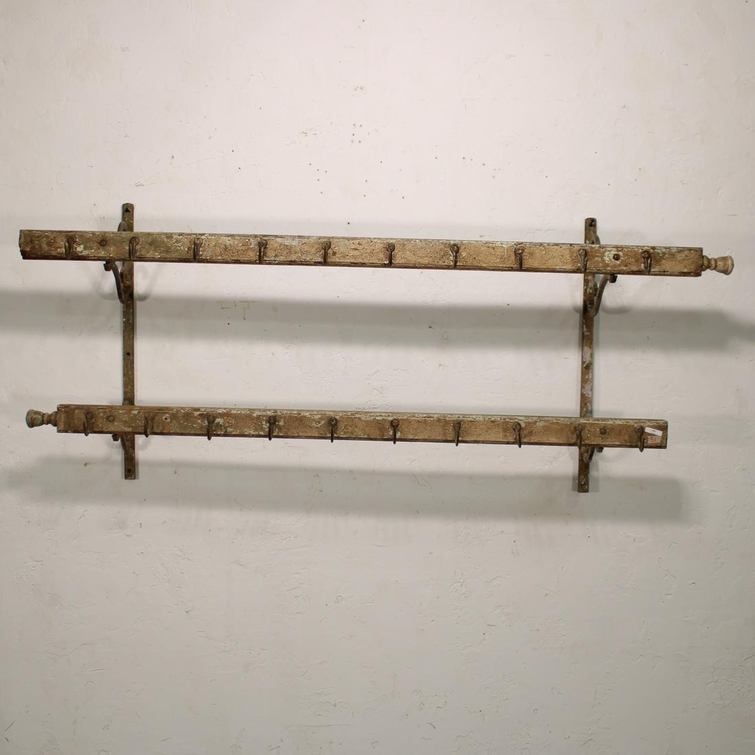 Vintage French Butchers Meat Hook Rack (1 of 4)