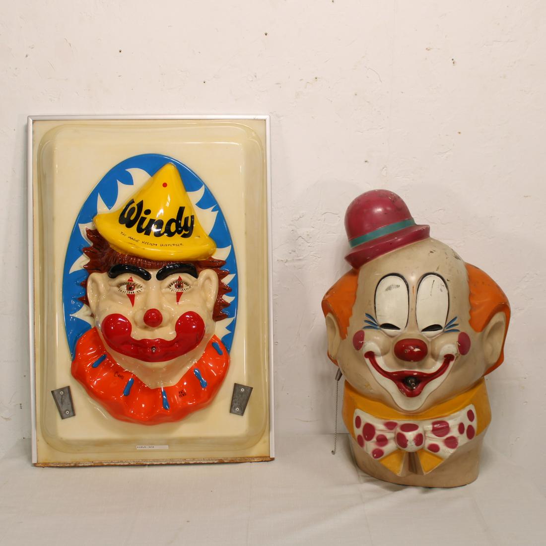 2 Vintage Clown Helium Dispensers (1 of 5)