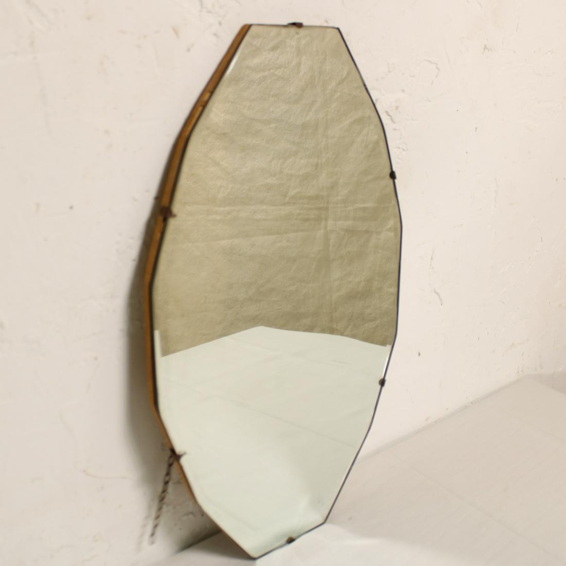 Oval Unframed Beveled Mirror (1 of 2)